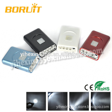 BORUIT 3pcs LED USB Rechargable Sensor Switch LED Cap Light
